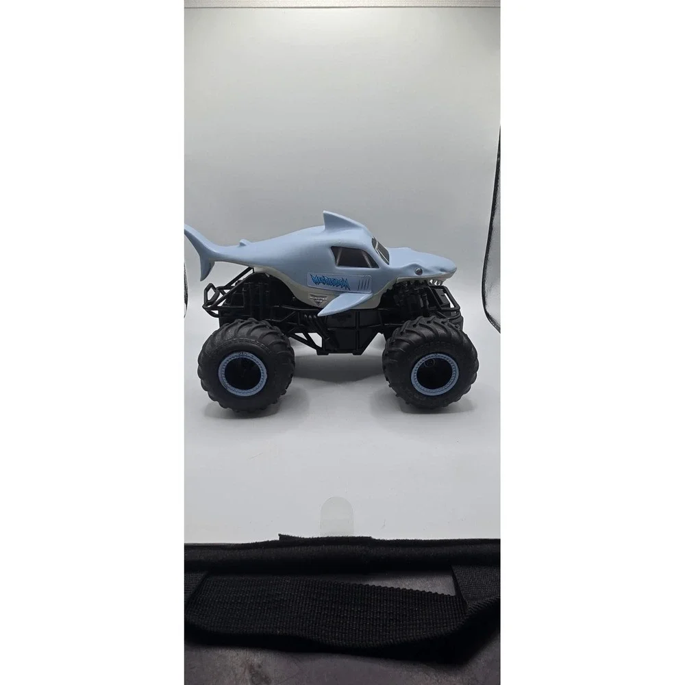 Monster Jam Megalodon Light Blue Black Monster‎ Truck Diecast Toy Vehicle